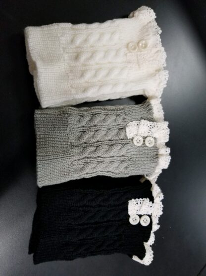 Boot Cuff with Lace