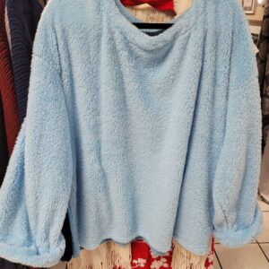 Fuzzy Oversized sweater - Baby blue