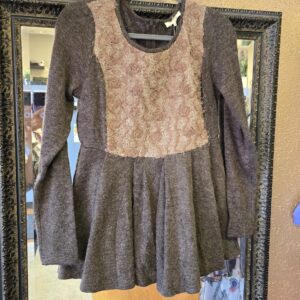 Rose petal long sleeve top