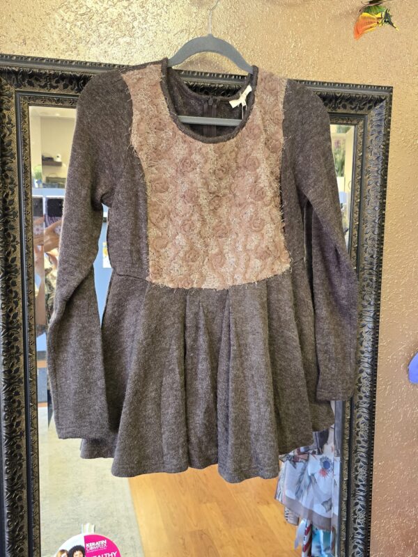 Rose petal long sleeve top