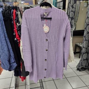 Pink lavender long sweater/cardigan