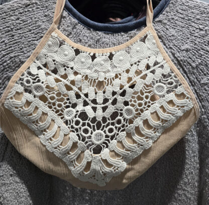 Crochet Lace High Neck Bralette multiple colors - Image 3