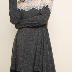 Grey dress long sleeve