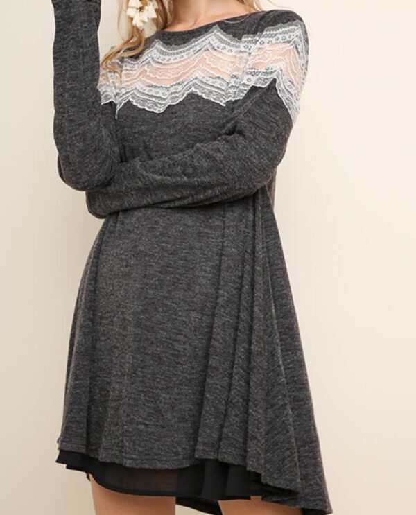 Grey dress long sleeve