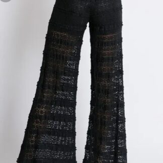 Black lace pant