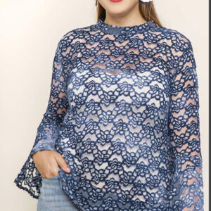 Blue Lace blouse