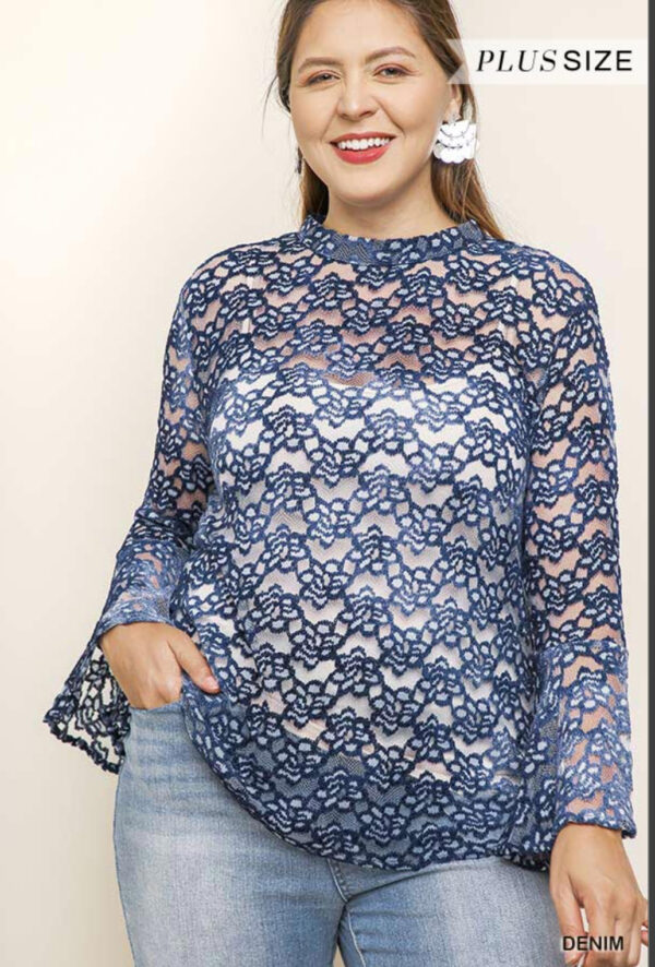 Blue Lace blouse