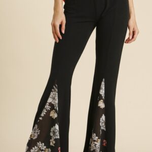 Black bell bottom pant