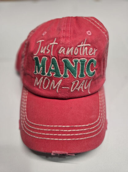 Just Another Manic Mom Day baseball hat