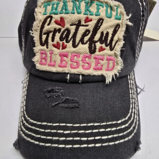 Thankful Grateful Blessed baseball hat